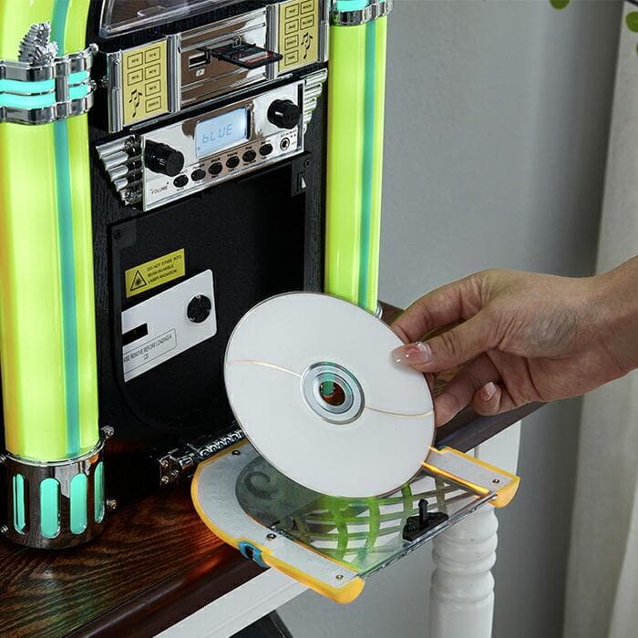 ジュークボックス/ミニ テーブルトップ CDプレーヤー/Bluetooth