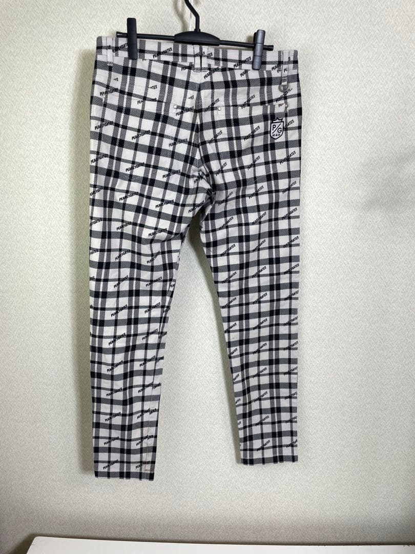 (美品）PEARLYGATESパーリーゲイツコットンポリエステルパンツ サイズ5