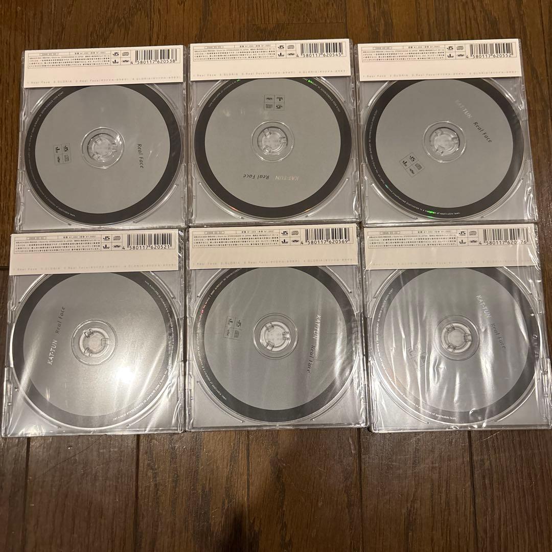 KAT-TUN Real Face デビュー　センターローテ　新品未開封 6枚