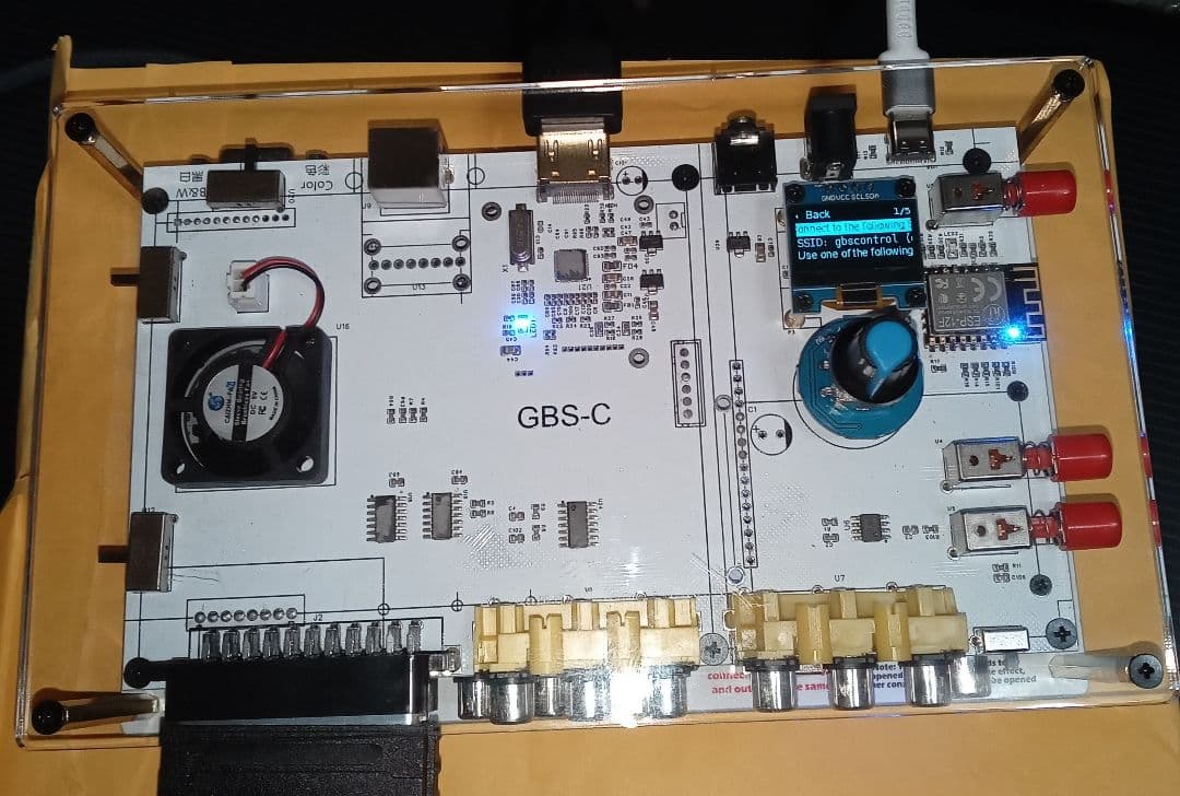 技適取得済みESP-12F搭載 gbs control RGB(SCART規格)