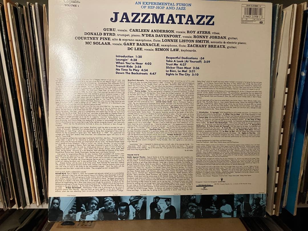 GURU JAZZMATAZZ Vol.1 LP オリジナル UK盤