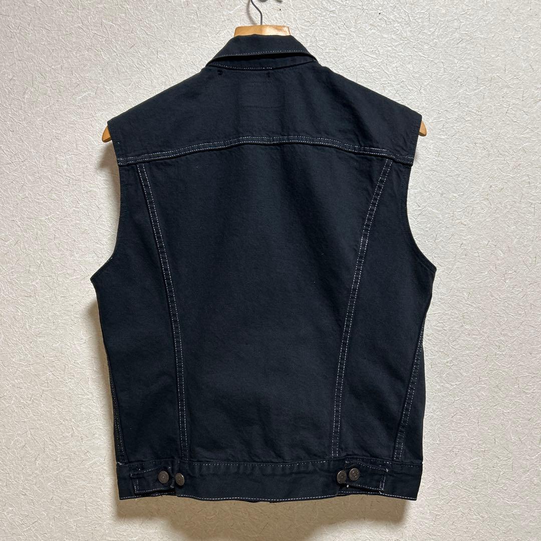 わ*こ様 Levi's USA製 デニム　ベスト　ブラック　後染め　70506