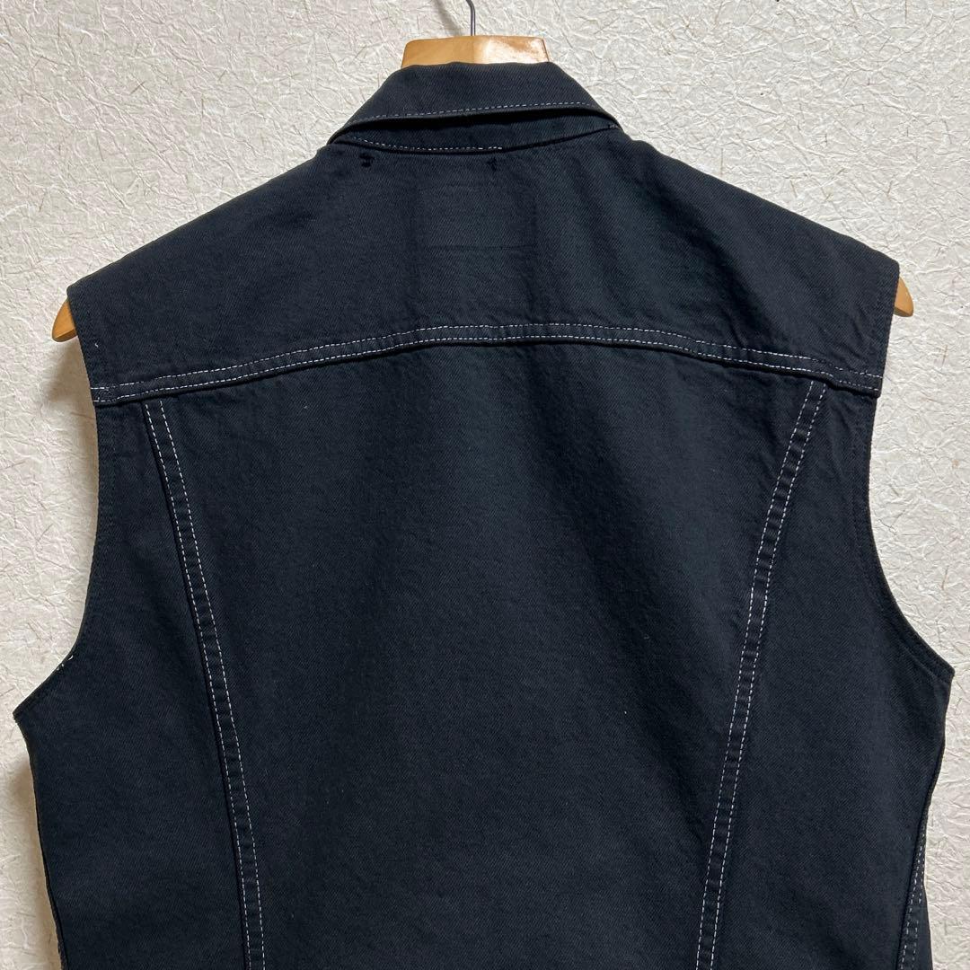 わ*こ様 Levi's USA製 デニム　ベスト　ブラック　後染め　70506