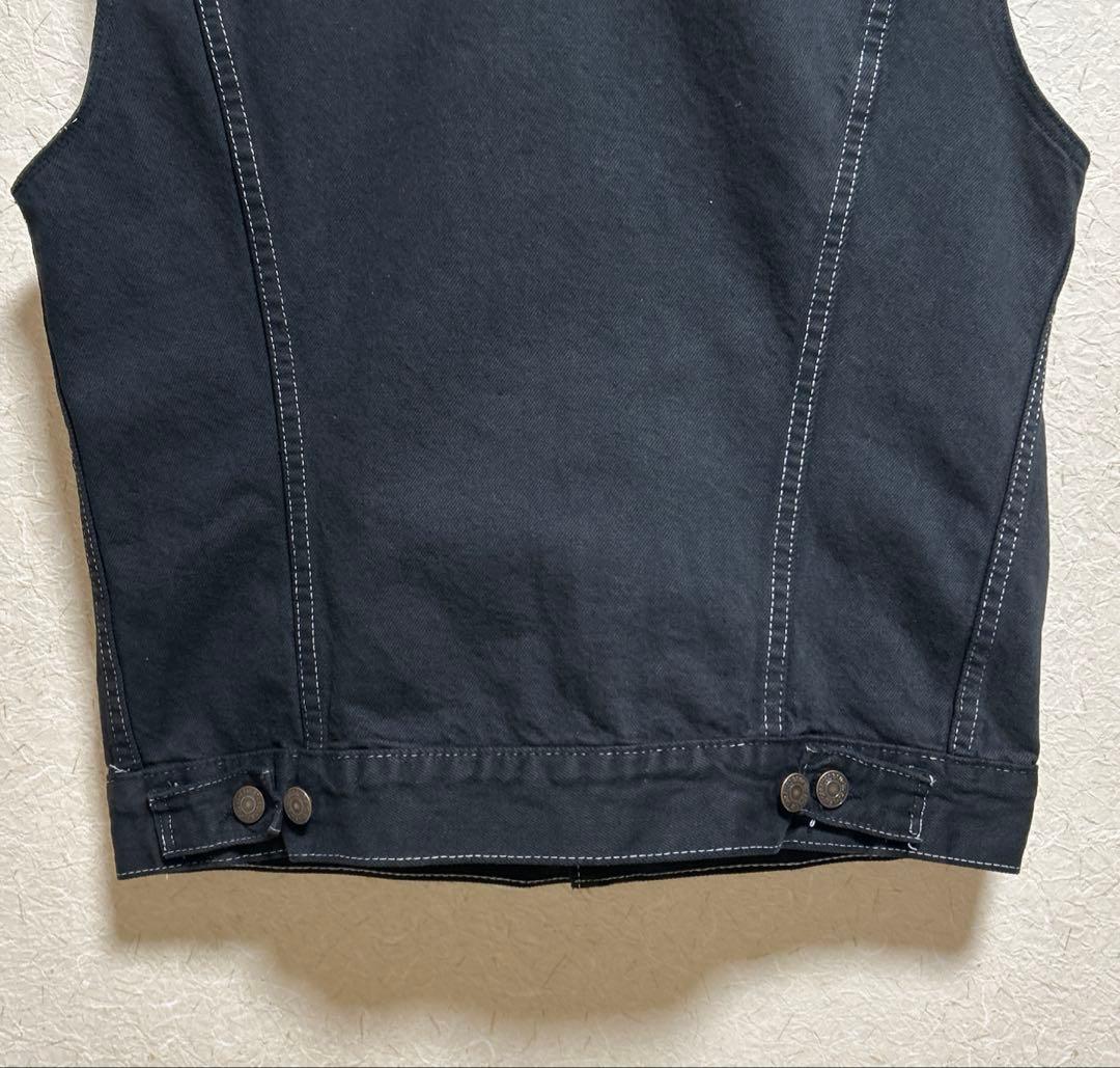 わ*こ様 Levi's USA製 デニム　ベスト　ブラック　後染め　70506
