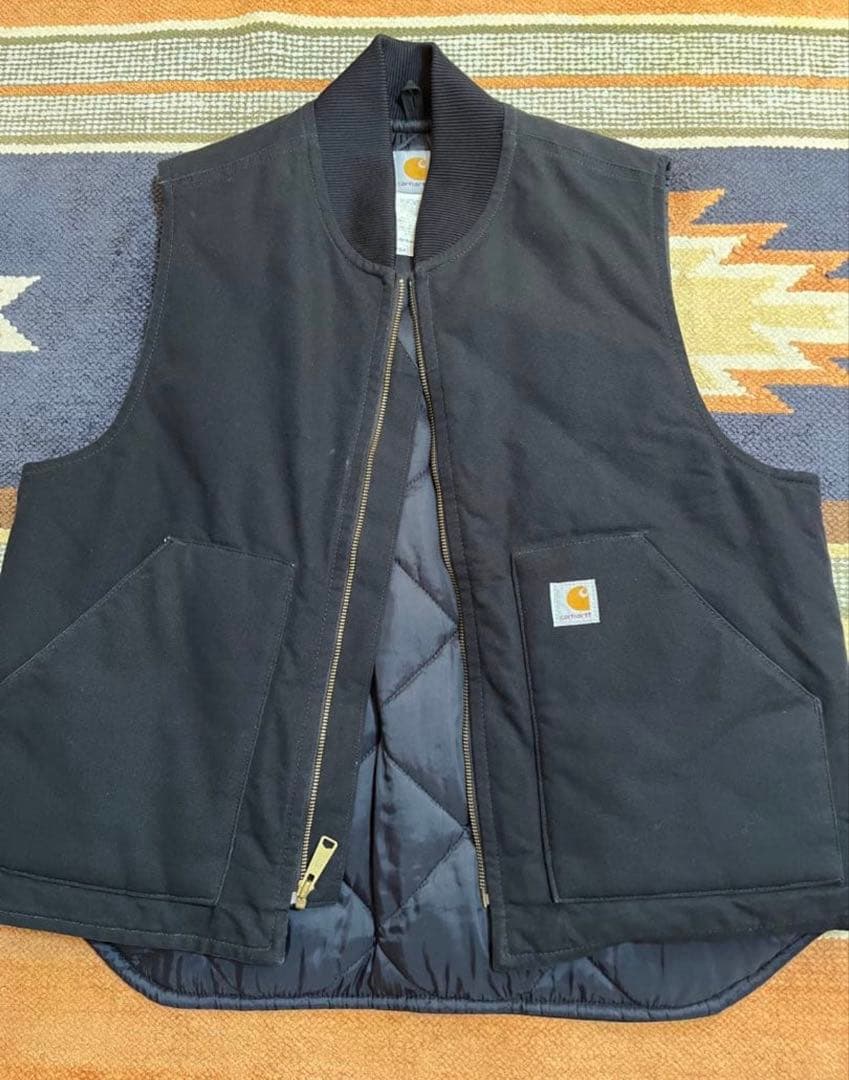 90's Carhartt ダックベスト　サイズL USA生地使用メキシコ産