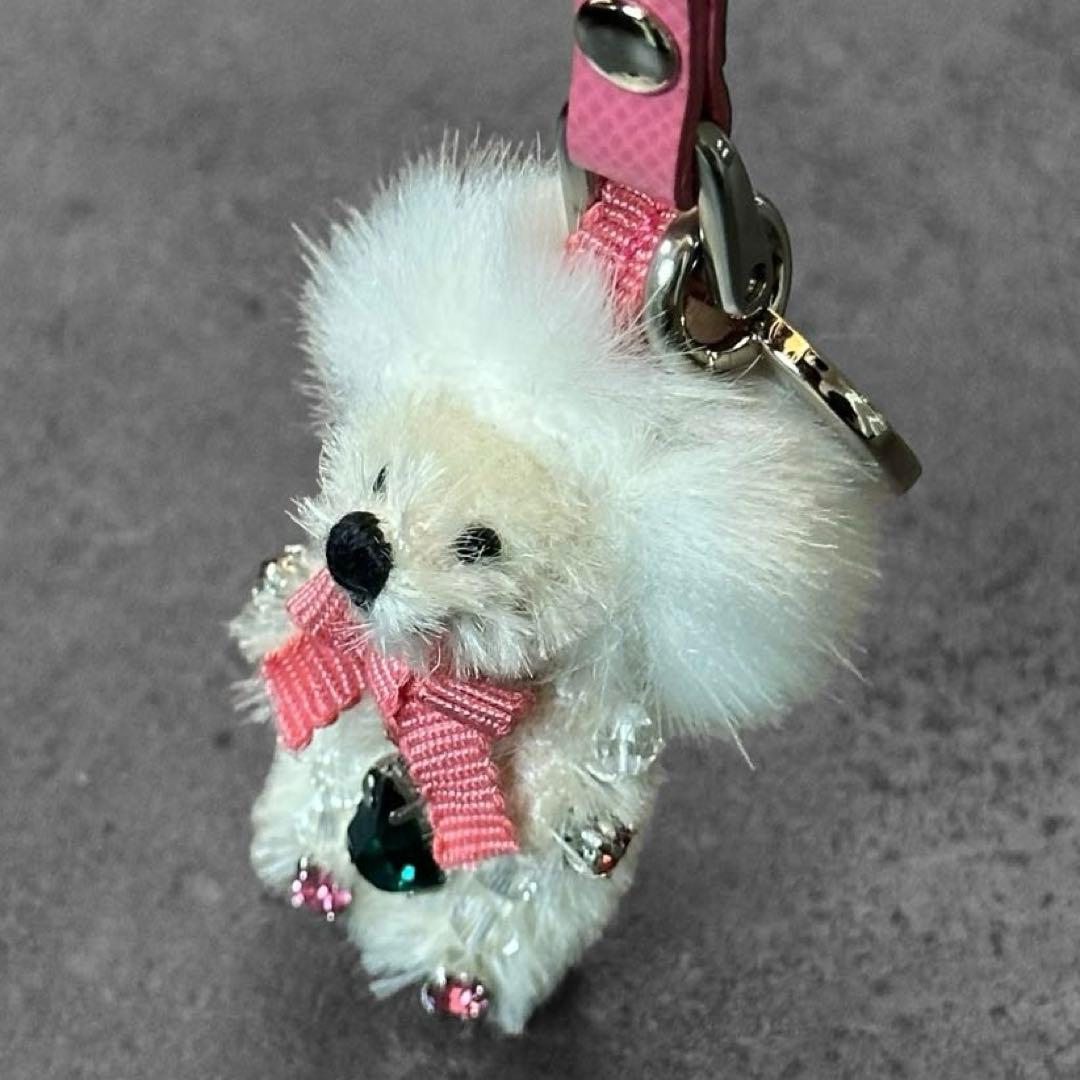 アクセサリー PRADA Mohair&Fur Bear Crystal Charm