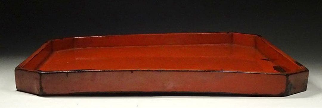 室町〜安土桃山時代 根来 漆器盆 折敷 寺院什器 仏教美術 仏像 古美術 骨董