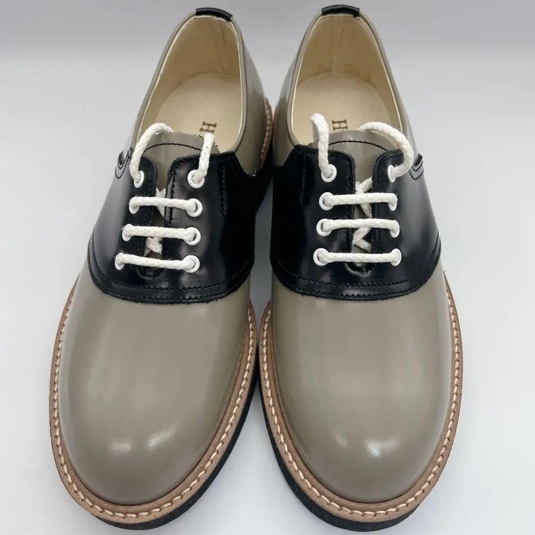 【未使用級】ハルタ 【23.5】 HARUTA サドルシューズ