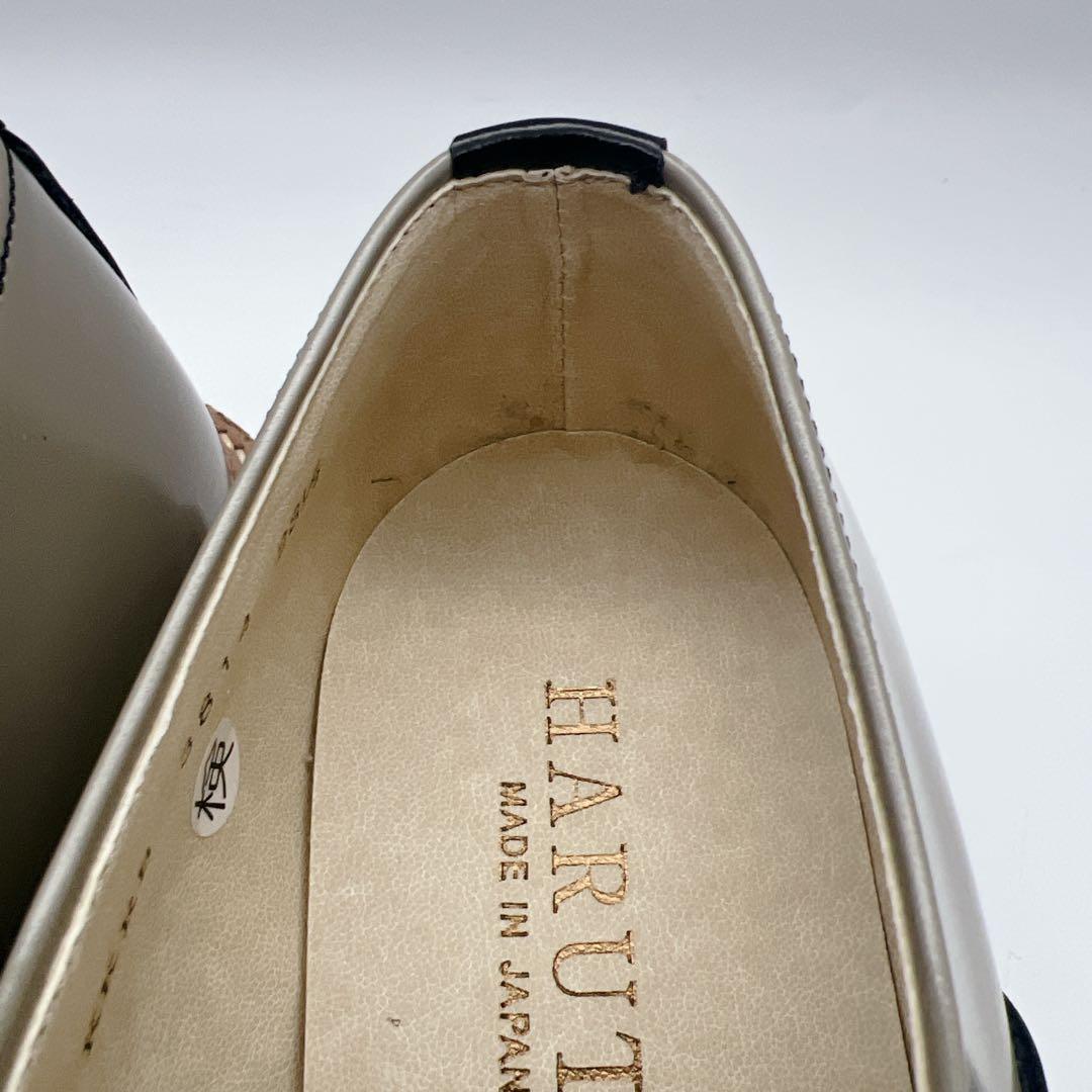 【未使用級】ハルタ 【23.5】 HARUTA サドルシューズ