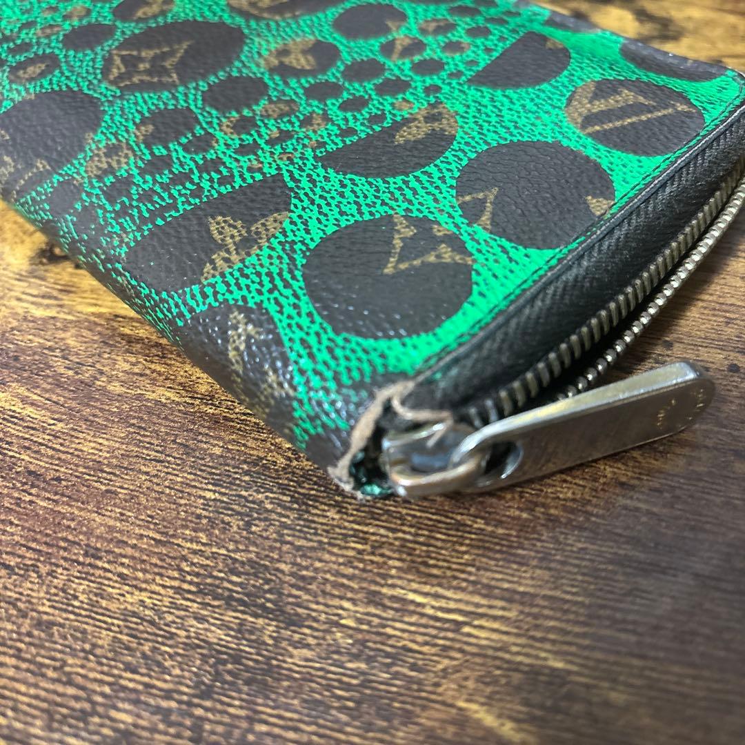 【ジャンク品】louis vuitton 草間彌生 長財布