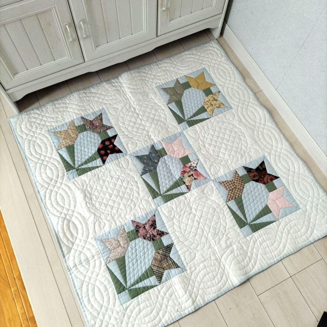 パッチワークタペストリー★ ハンドメイド★キルティング★ベビーキルト★キルト