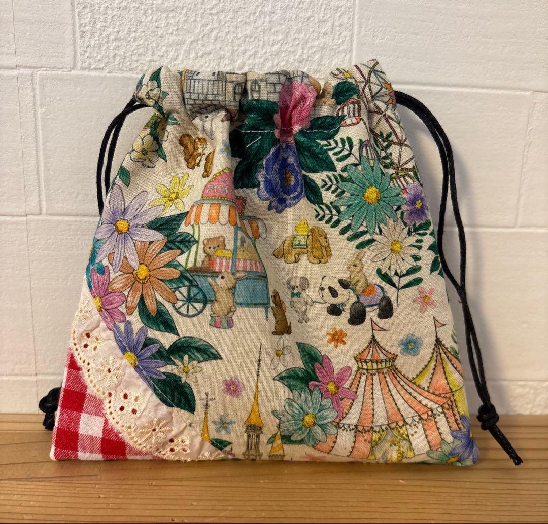 おまとめページ　巾着　ポーチ　ユキエモン　猫柄　人気　ハンドメイド