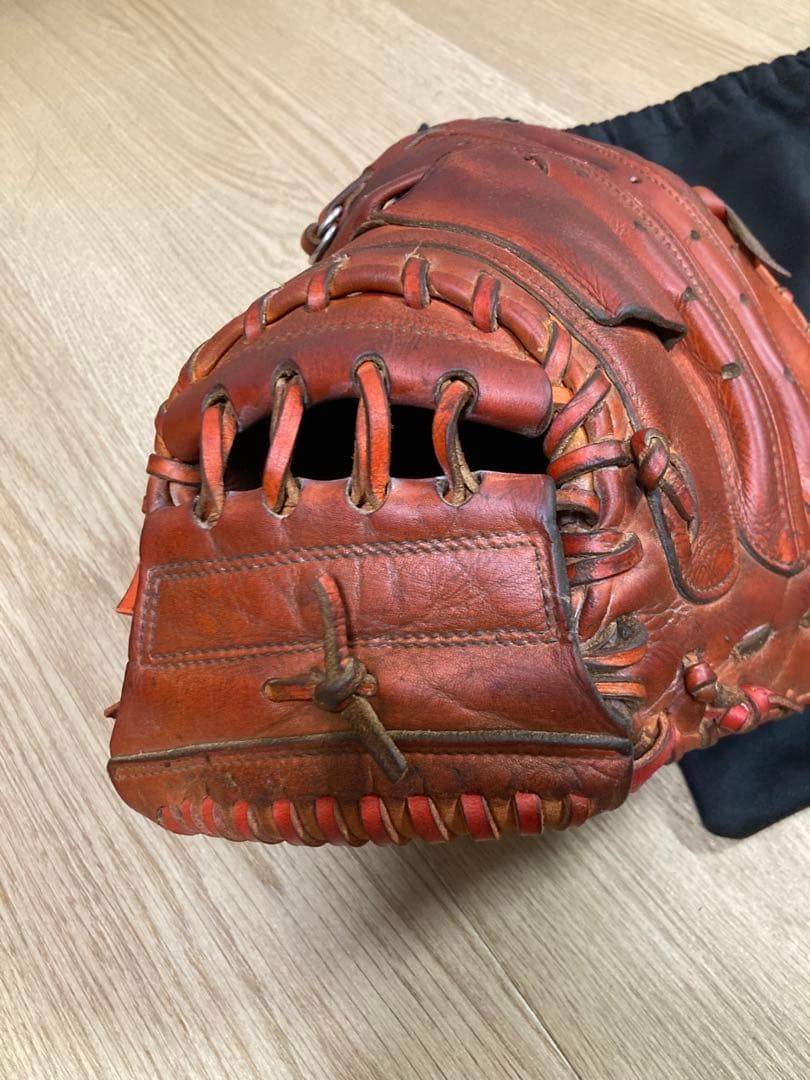 1584様用　硬式　キャッチャーミット　クレストハイドヨーロピアンキップレザー