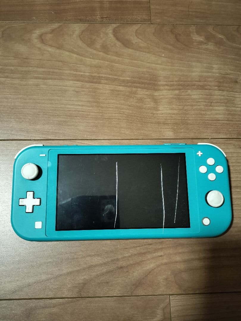 Nintendo Switch Lite ターコイズ ひび割れあり　ジャンク