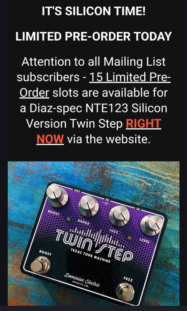 ギター Dominion Electric Twin Step Diaz-spec