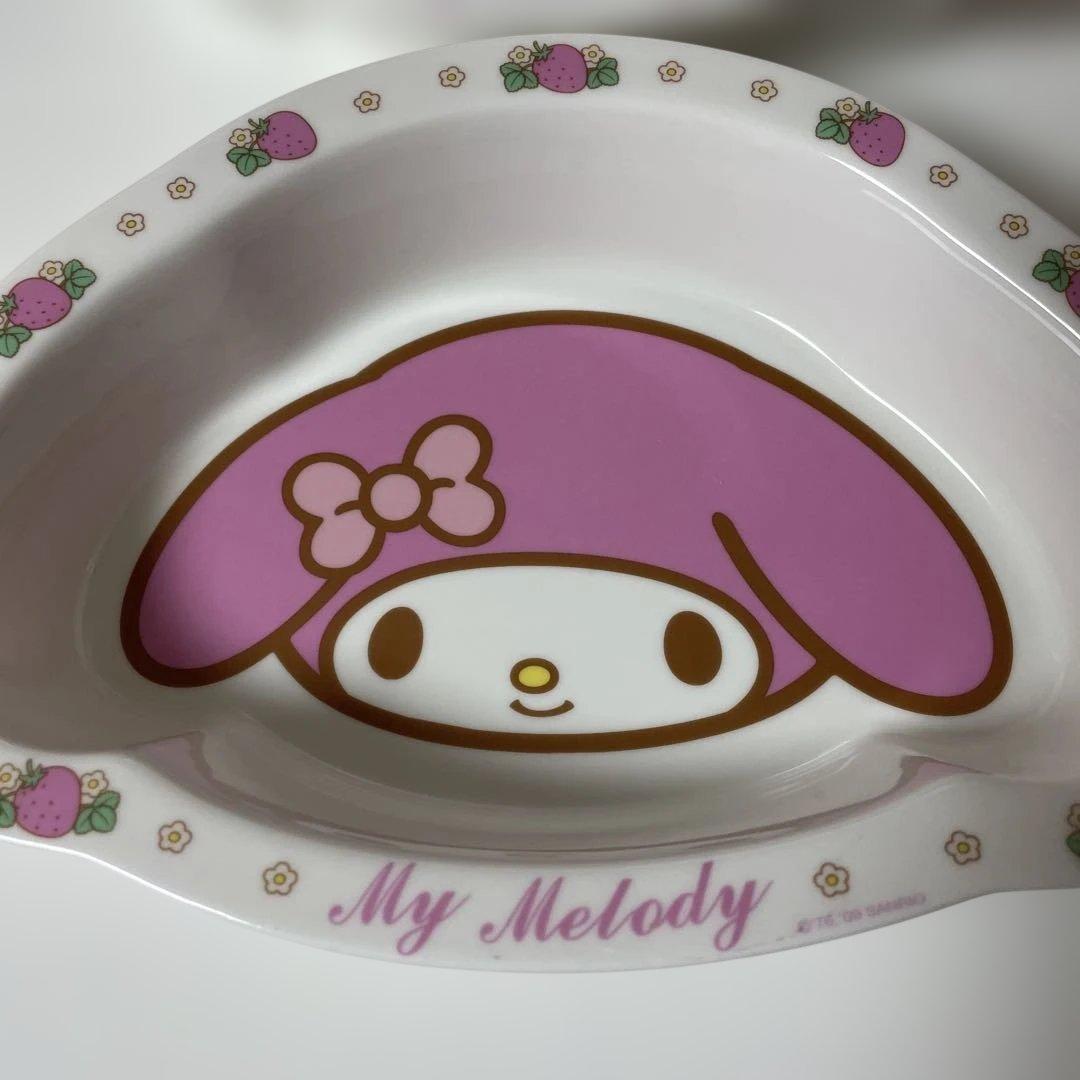 My Melody ストロベリー デザイン 陶器皿
