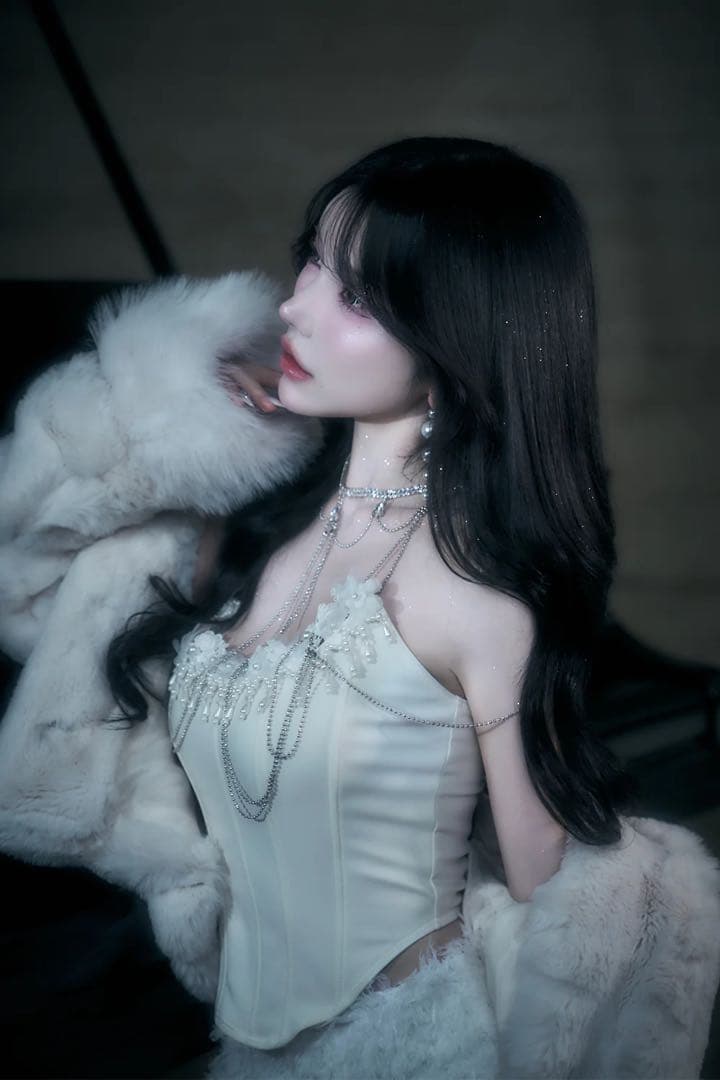 BELEARMIMI ベリアミミ ボリュームファーコート white