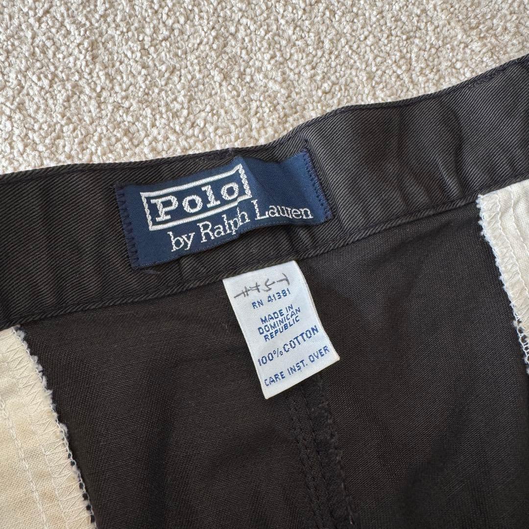 ラルフローレン ポロチノ 36×34 ダークブラウン パンツ 初期タグ
