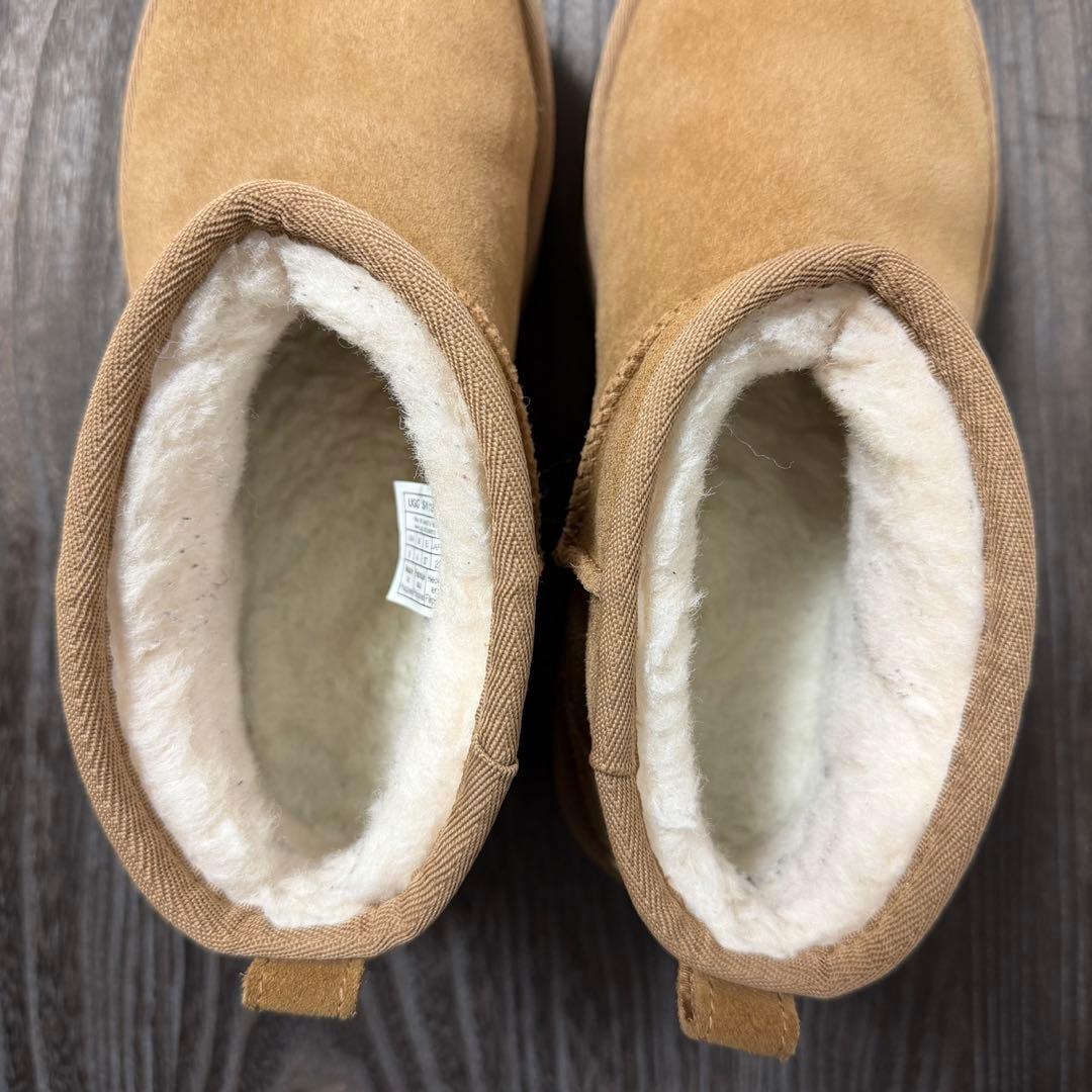 UGG クラシック ウルトラミニ プラットフォーム 23cm チェスナット　厚底