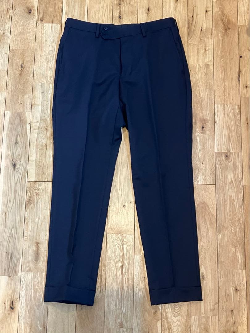 超美品！EDIFICE ダークネイビー2Bスリムスーツ 46