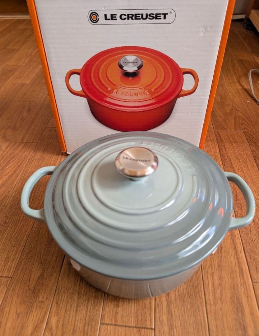 LE CREUSETココットロンドシグニチャー 両手鍋 SEA SALT20cm