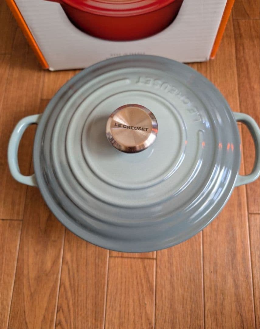 LE CREUSETココットロンドシグニチャー 両手鍋 SEA SALT20cm