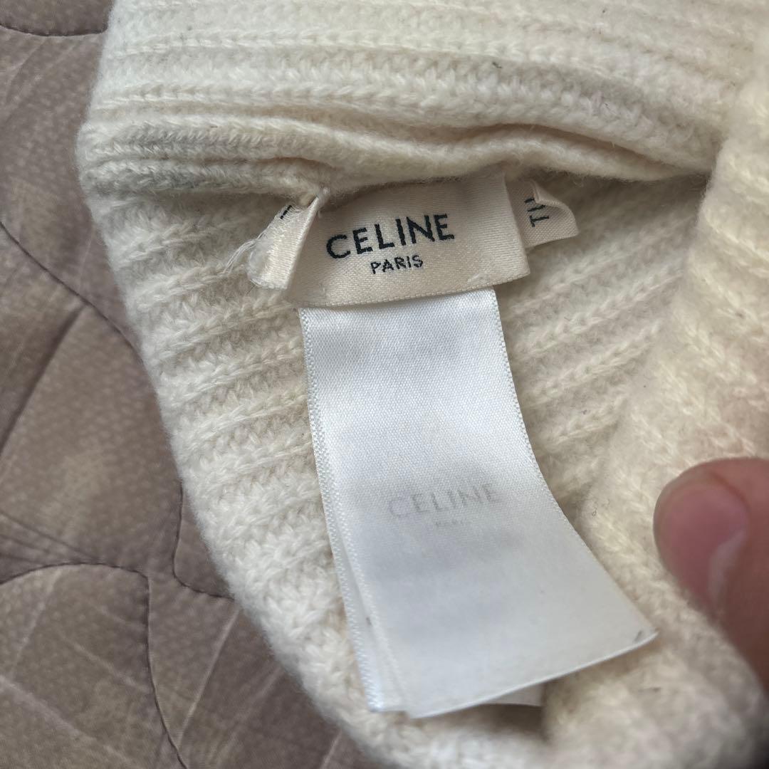 セリーヌ CELINE ニット帽 リブ編み