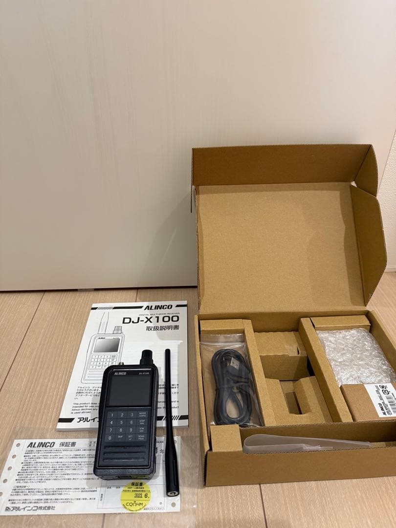 K.Y）アルインコ DJ-X100 広帯域受信機 ファームVer1.03