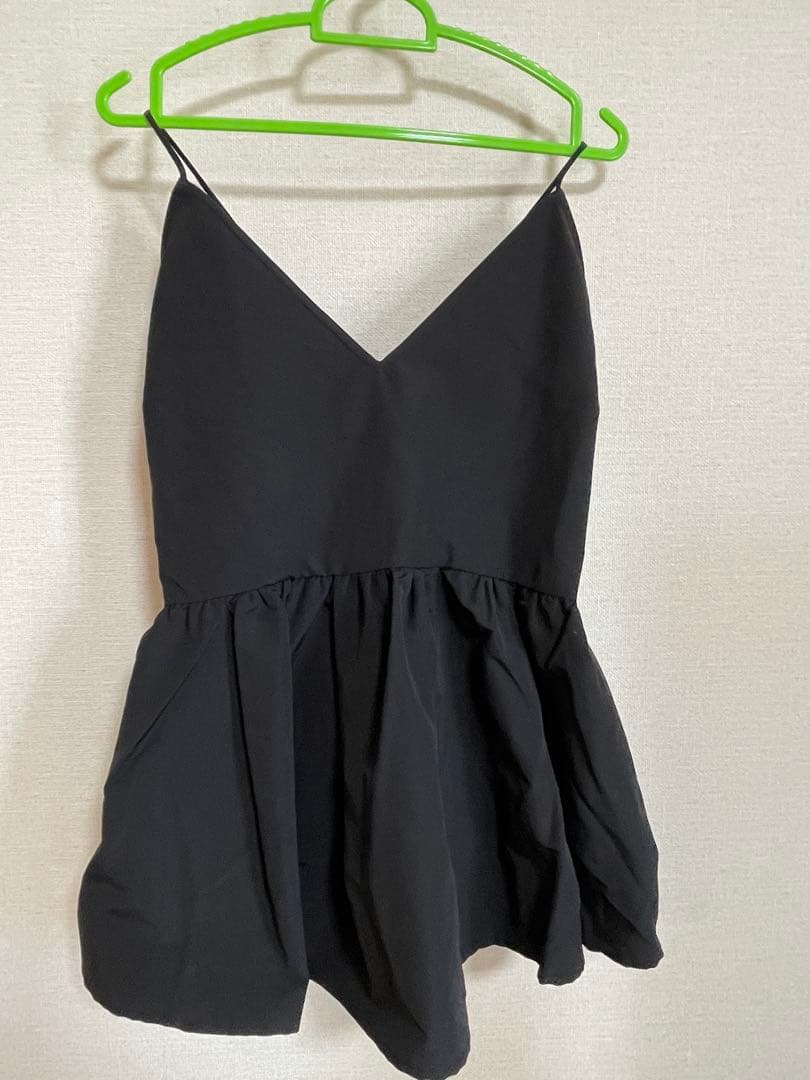 IENA グログランキャミブラウス　ブラック