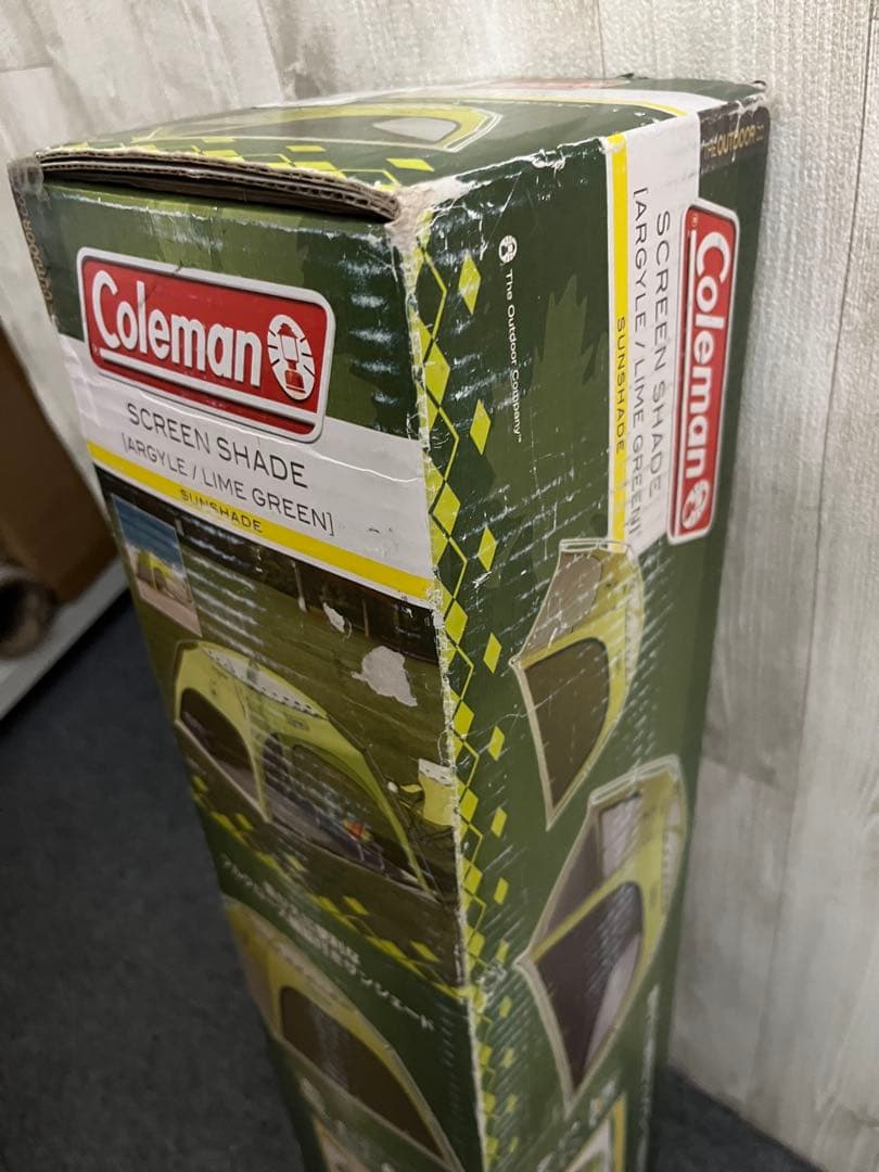 コールマン テントタープ スクリーンシェード (アーガイル/ライムグリーン)