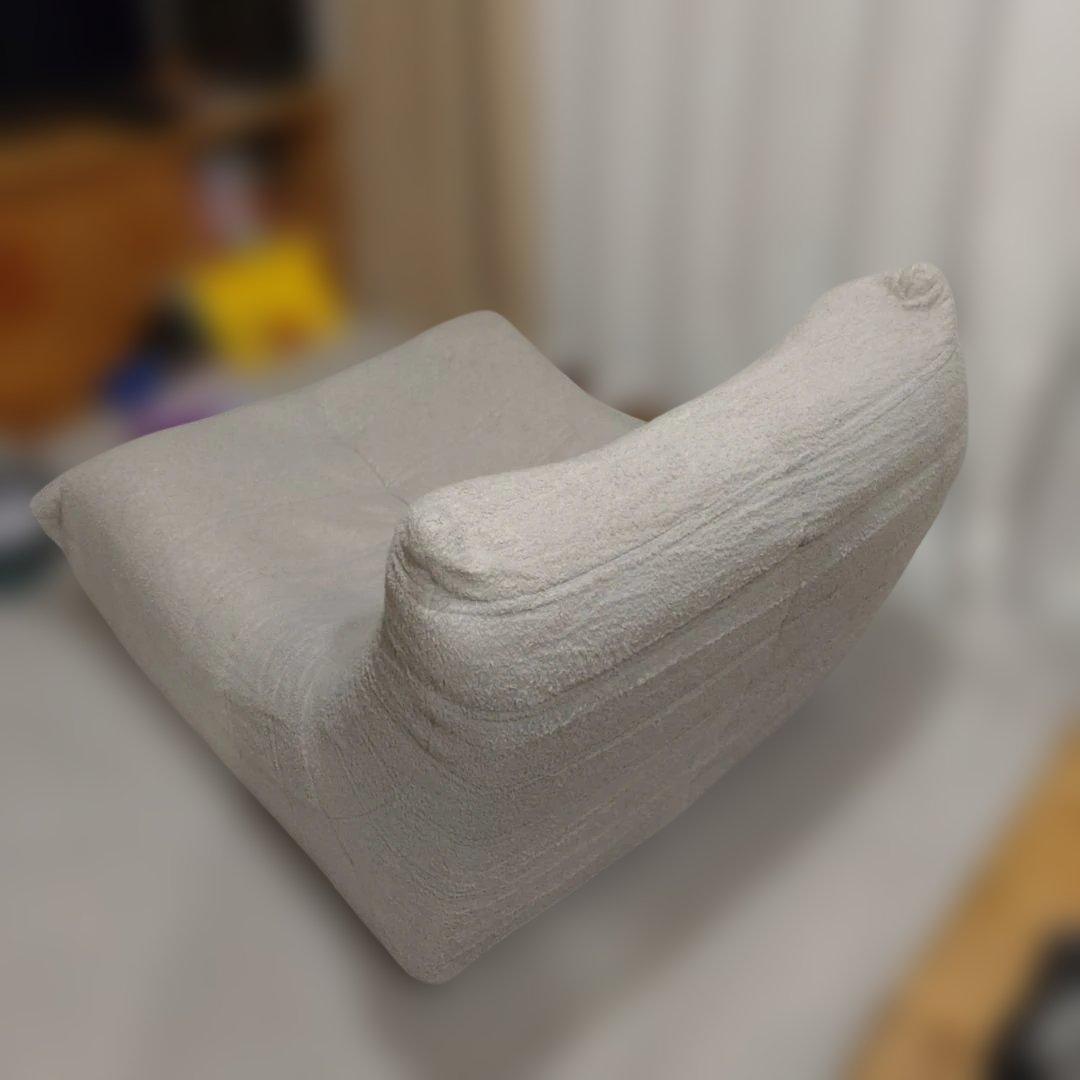 シープボア調　圧縮ウレタンソファ　一人掛け