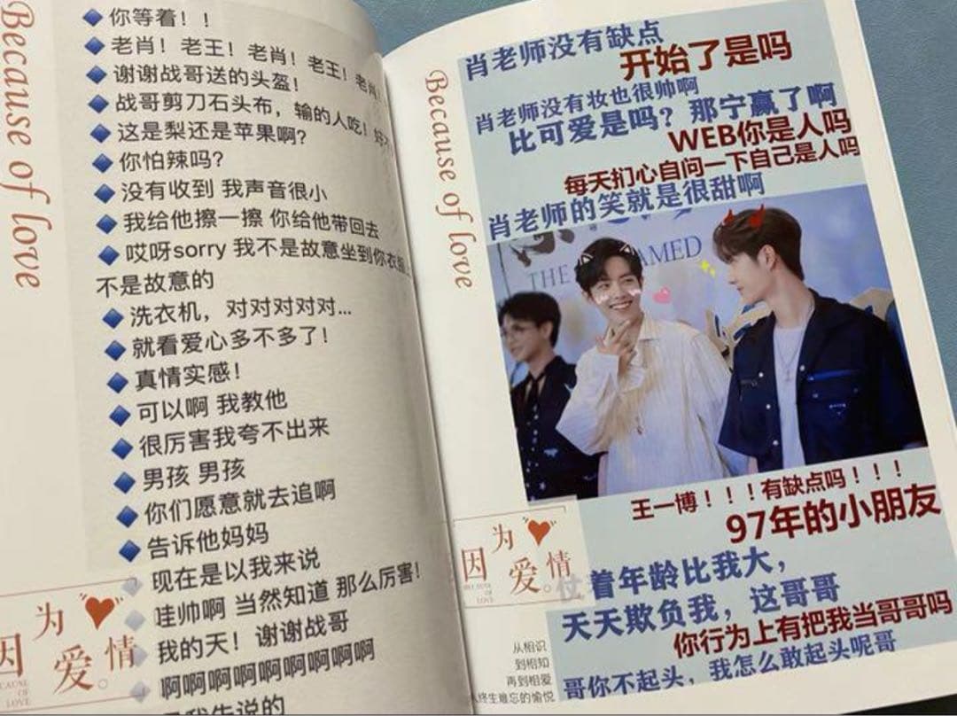 陳情令　博君一肖 【遇见爱情】語録集　肖戦　王一博