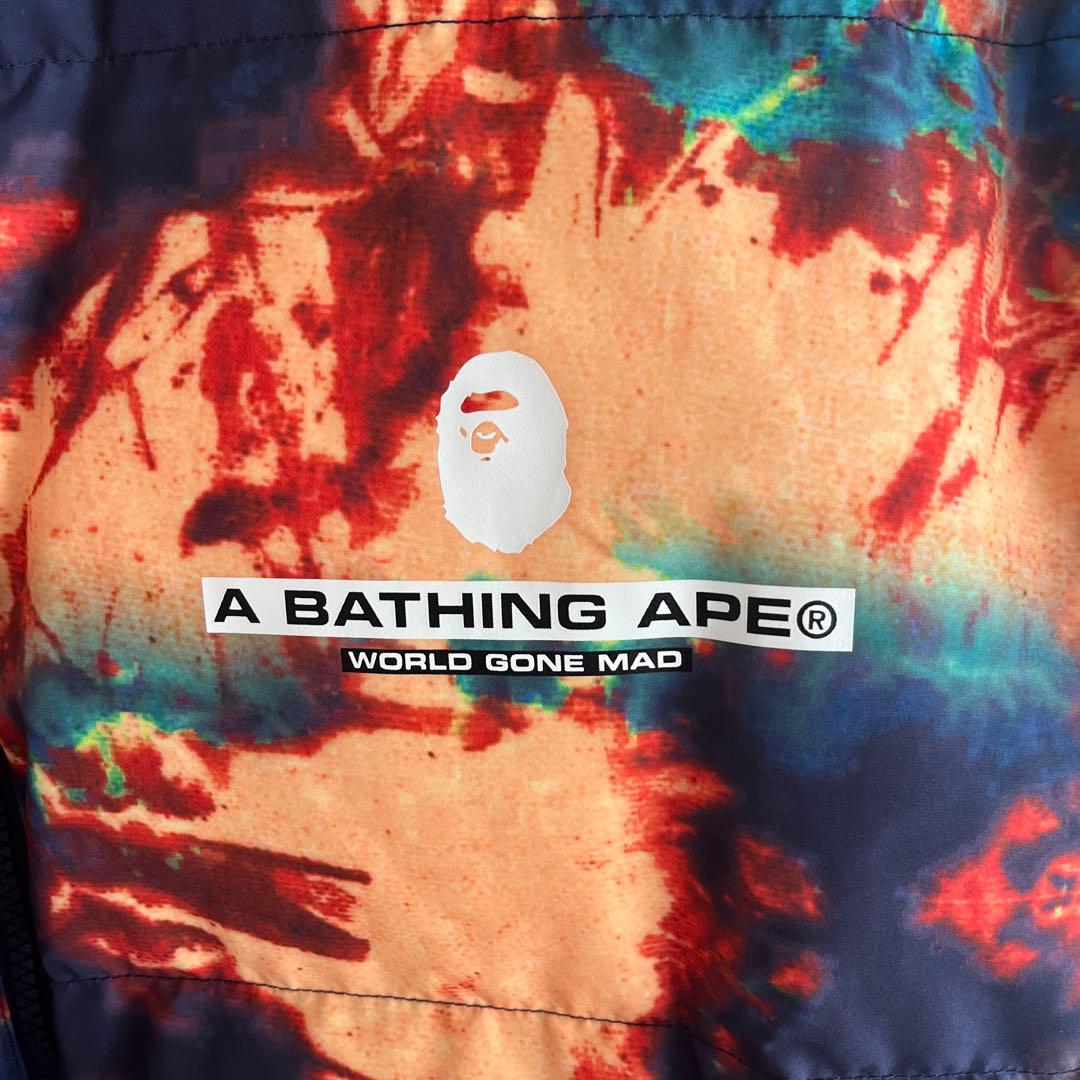 A BATHING APE WORLD GONE MAD ダウンジャケット