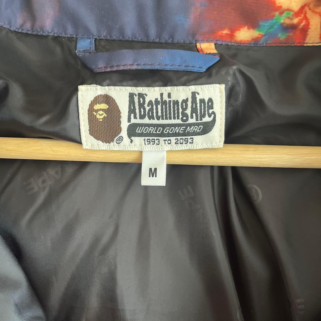 A BATHING APE WORLD GONE MAD ダウンジャケット