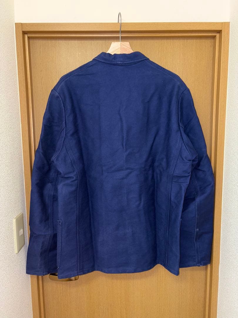 オランダ　ダブルブレストモールスキンワークジャケット