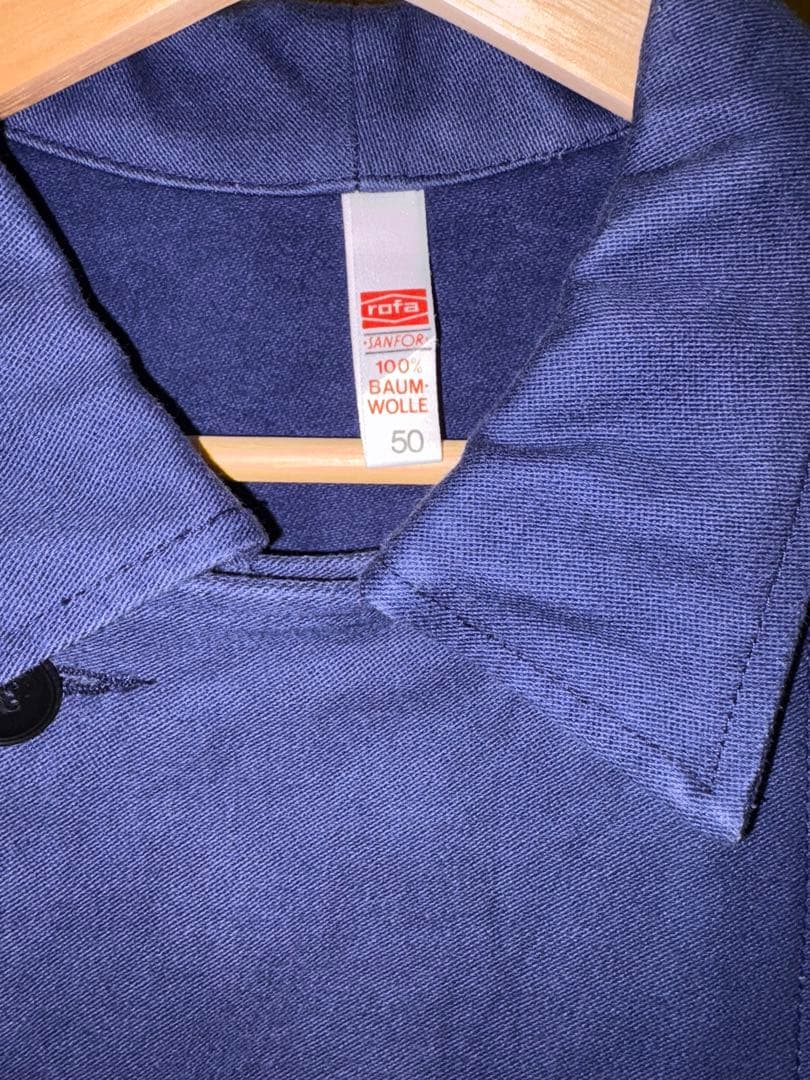 オランダ　ダブルブレストモールスキンワークジャケット