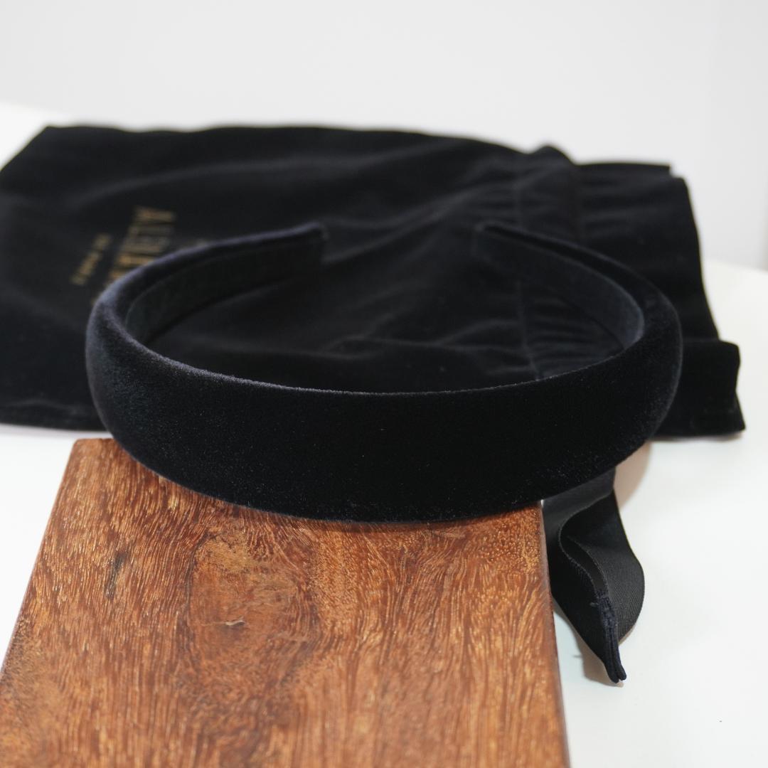 ▢ALEXANDRE DE PARIS▢ アレクサンド　ベロア　 カチューシャ