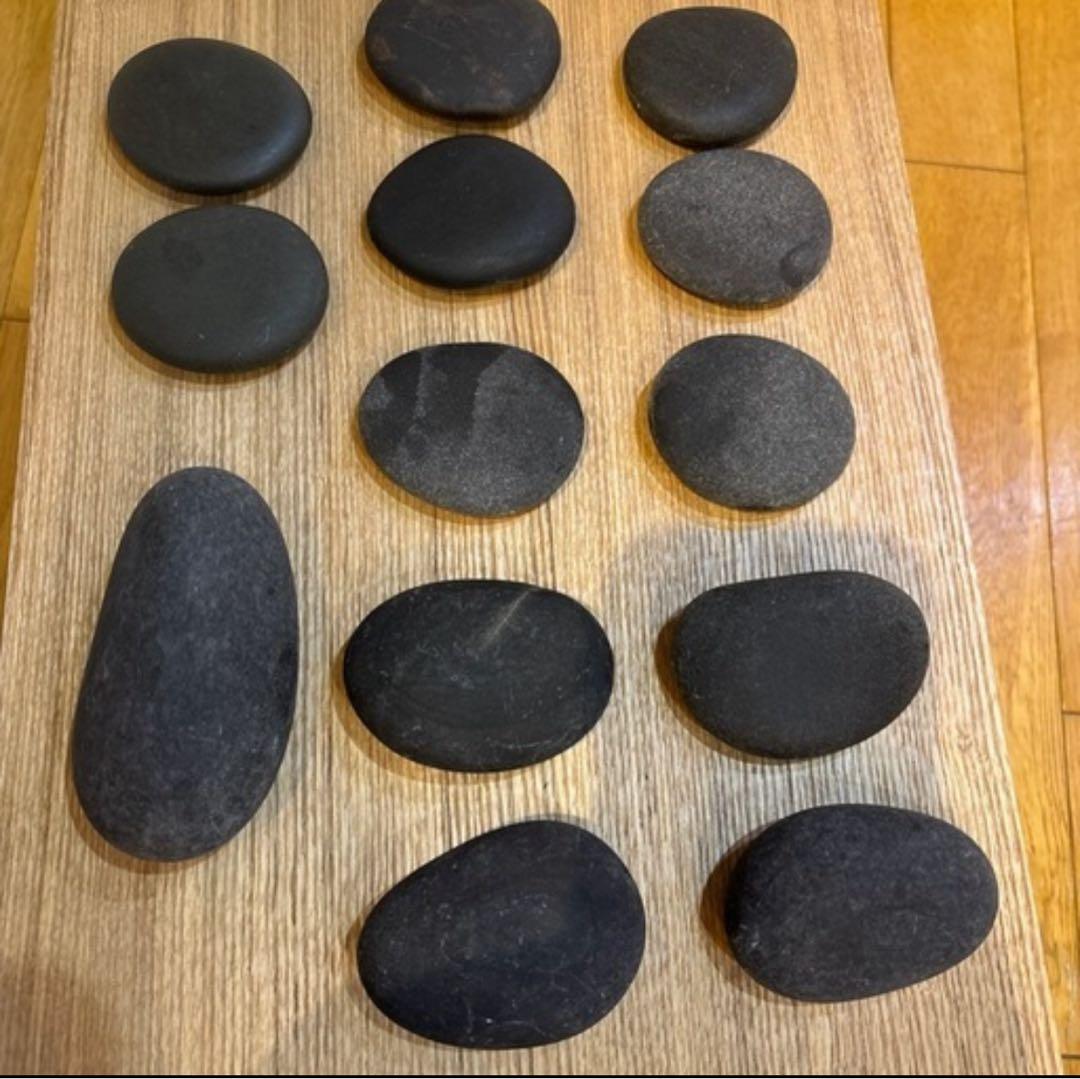 アリゾナ セドナ産 高品質玄武岩 36個セット ホットストーンマッサージ用