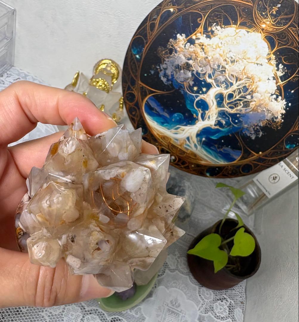 オルゴナイト クラスター 桜瑪瑙