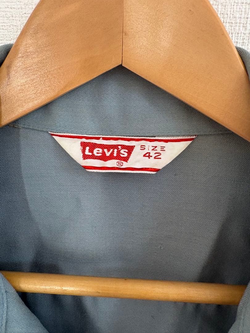 限定価格 levi's コットンツイルトラッカージャケット42 サックスブルー