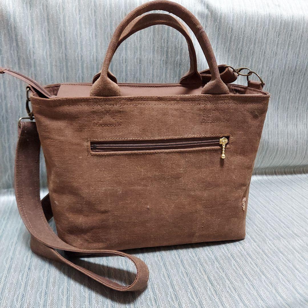 組み紐模様のトートバッグ(A4サイズ)ショルダータイプ