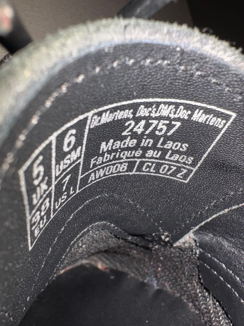 Dr. Martens 3ホール ホワイトステッチ 1461 WS UK5