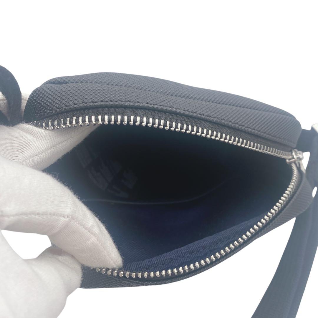 【未使用級】 LACOSTE ラコステ ショルダーバッグ ブラック