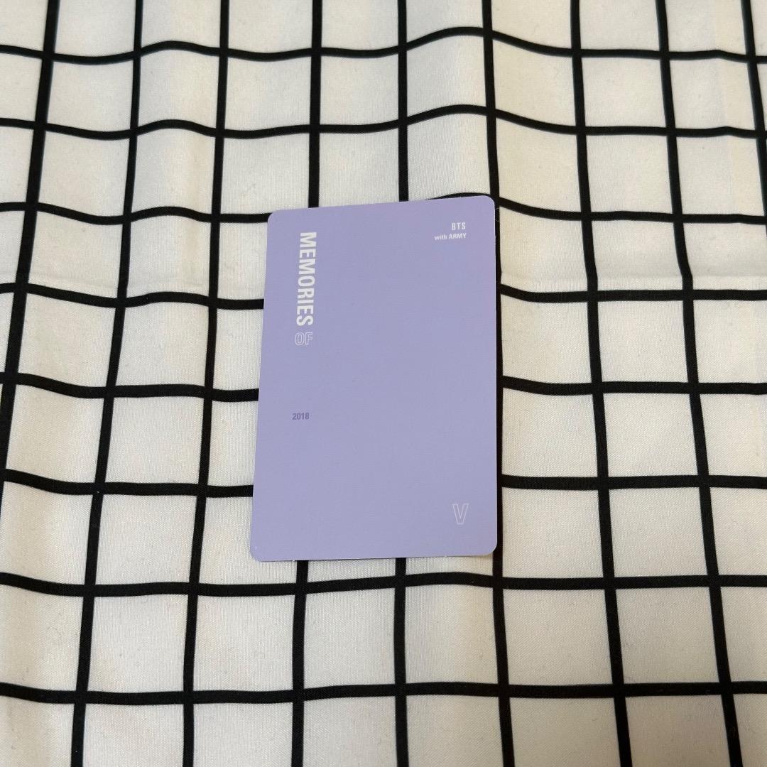 bts 2018 memories v テテ テヒョン トレカ Blu-ray