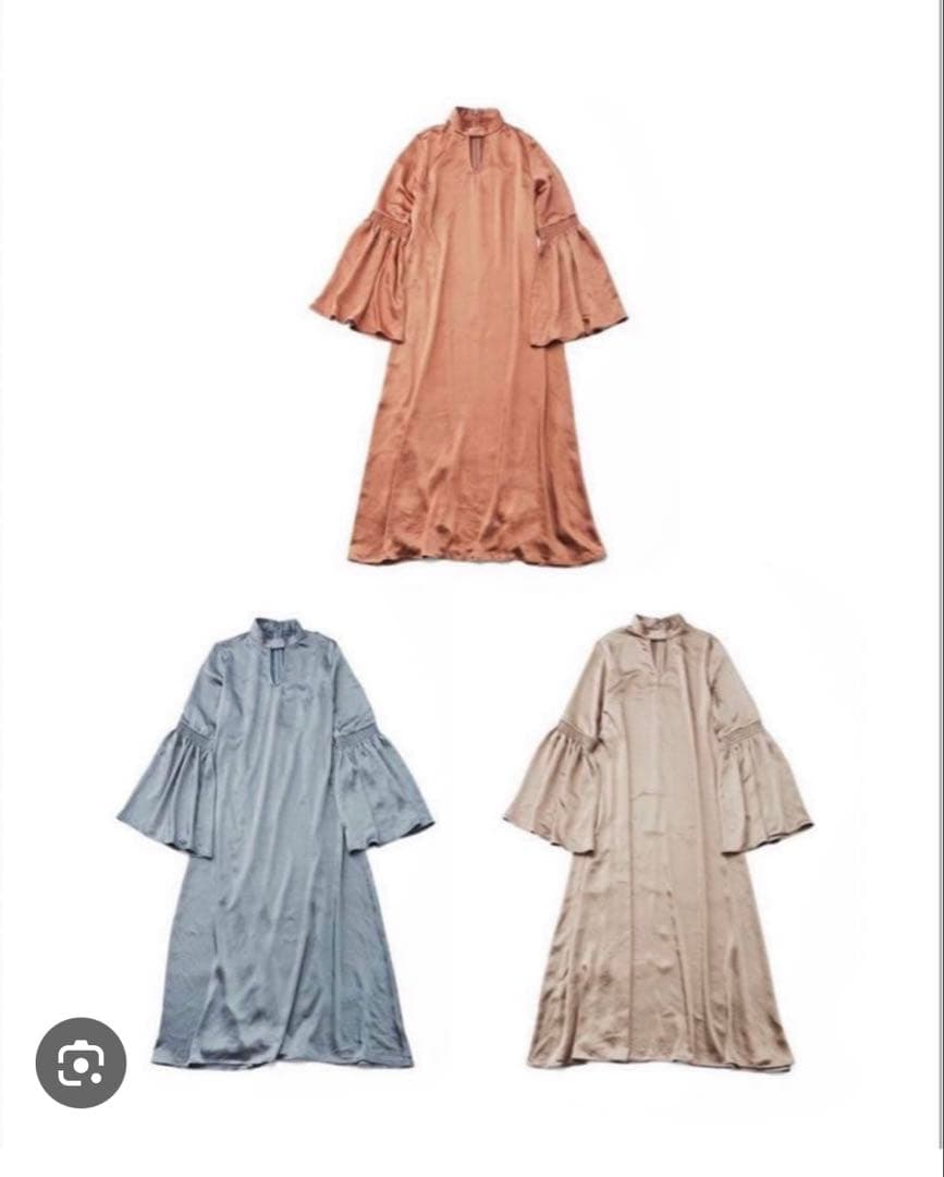 marte vintage サテンワンピース　サテンドレス