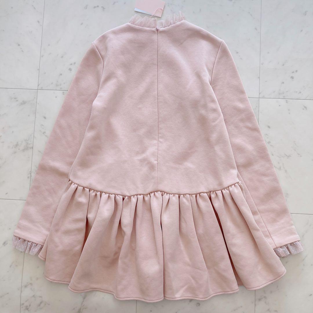 試着のみ　ツルバイマリコオイカワ Queenie レースペプラムトップス