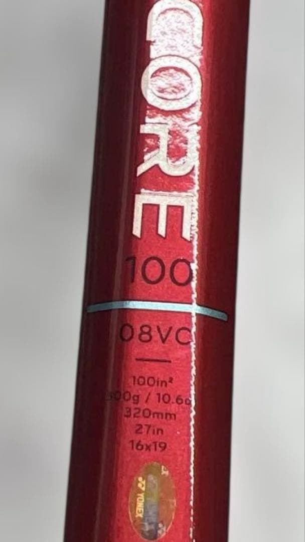 2026 VCORE100 グリップG3 新品同様　ヨネックス