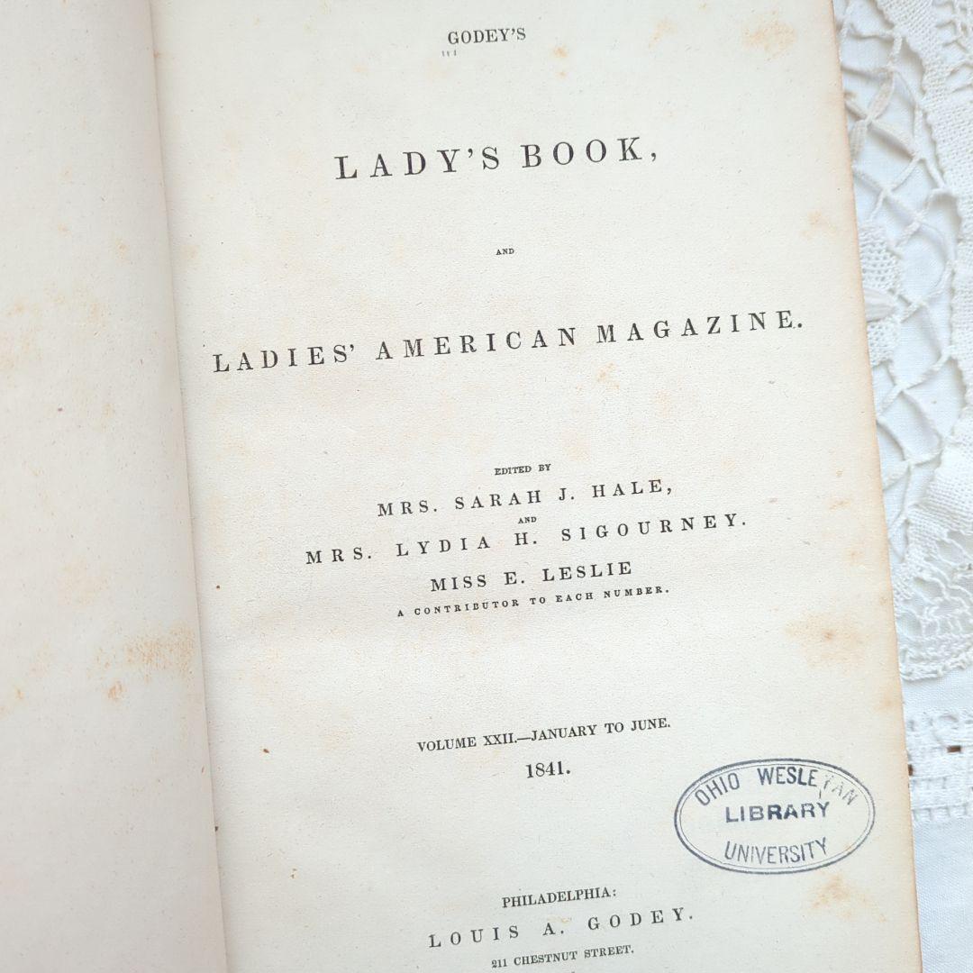 【専用】超稀少1841Godey's アンティーク洋書 絵本 ヴィクトリアン