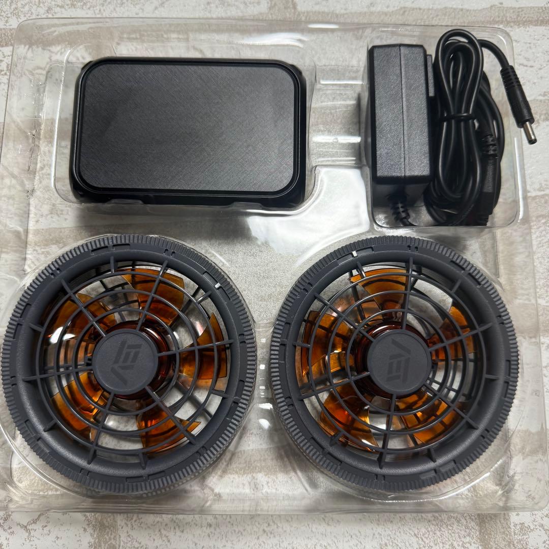 【43V超高出力 】空調服 バッテリーファンセット 風量調節 大容量 新品 強力