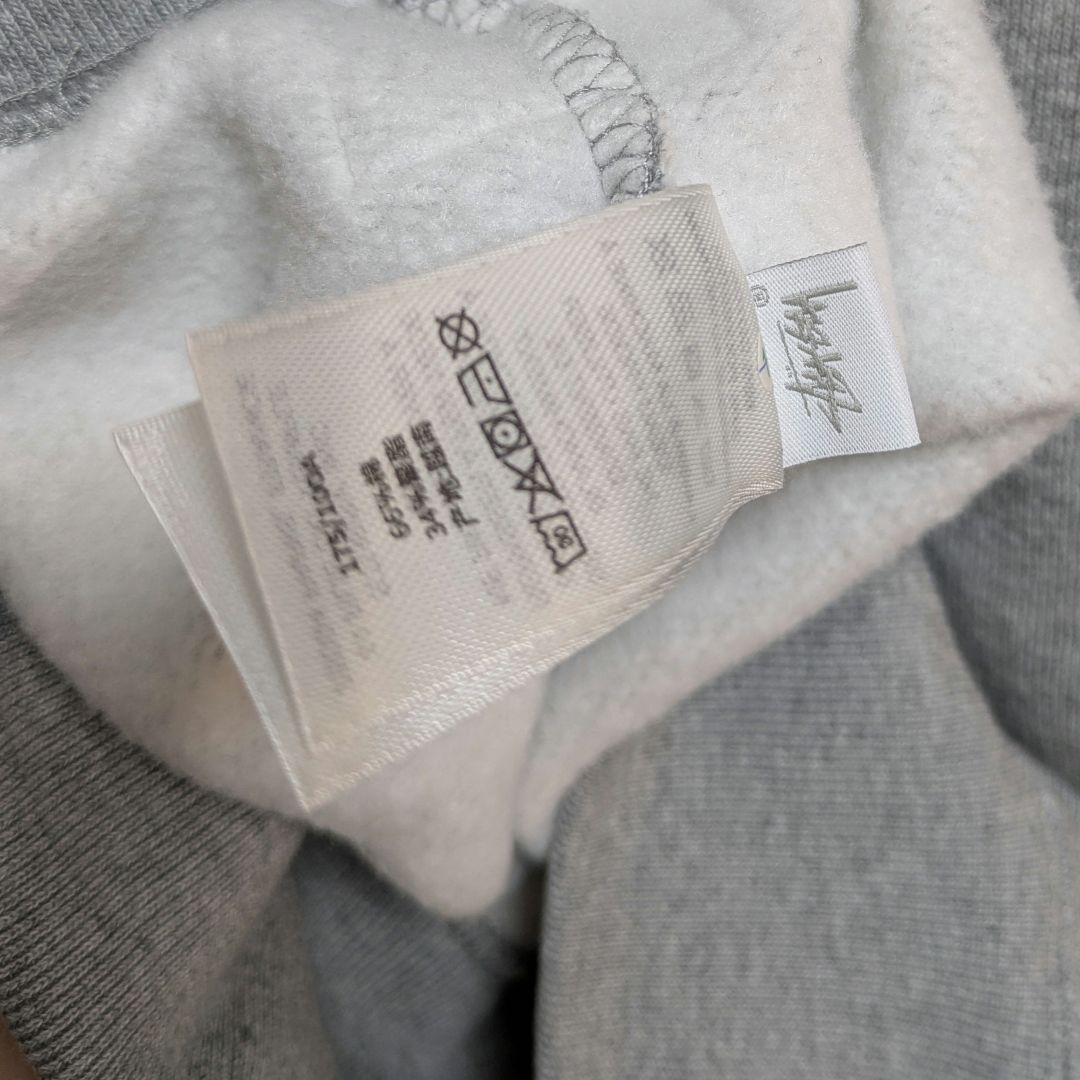 ステューシーSTUSSY定番名作フリースラグランクルースウェットLヘザーグレー